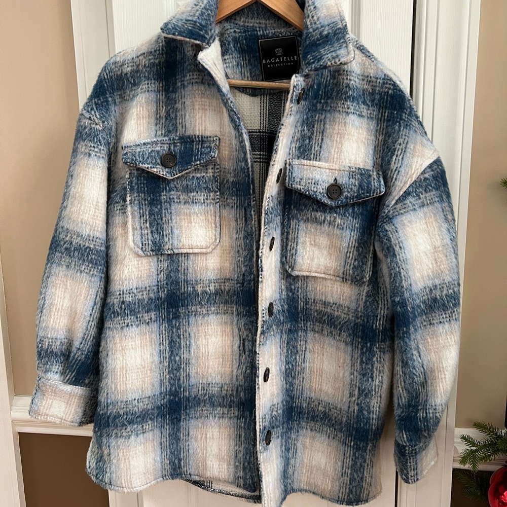 Blue shacket!